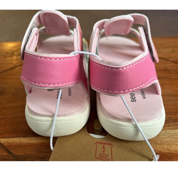 See Kai Run Basics Pastel Multi Water Friendly Sandals Size 11 NWT - Picture 2 of 10